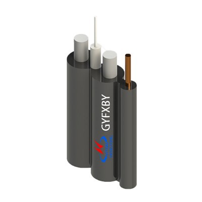 Let-at-afmontere fladt lys-udendørs optisk fiberkabel